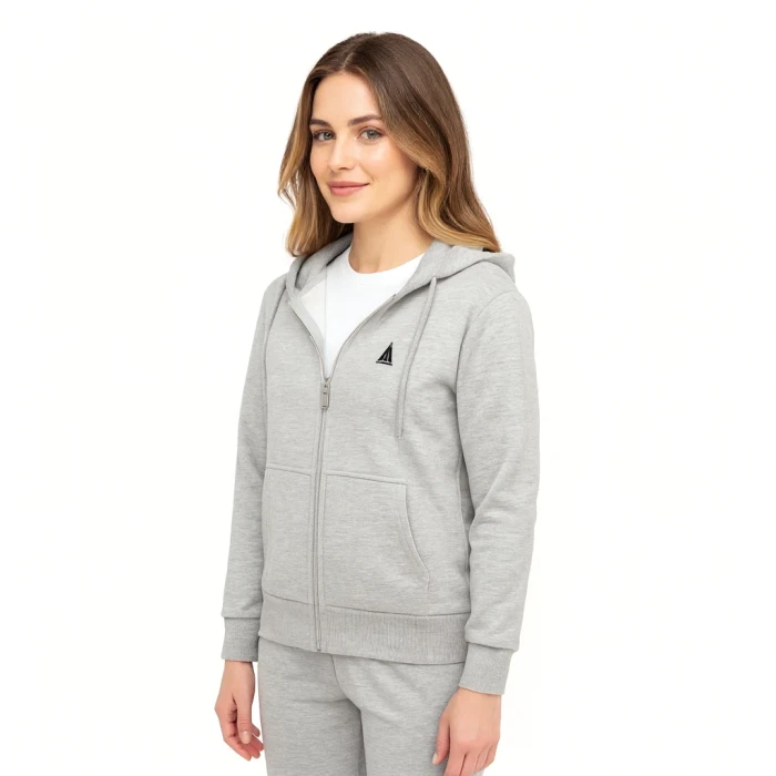 Bluza damska rozpinana ocieplana szara CAPTAIN'S LINE
