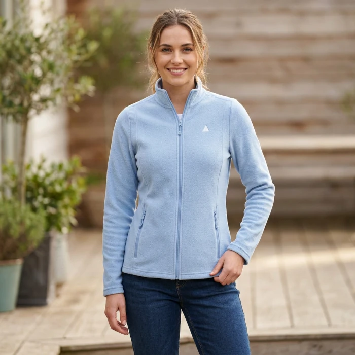 Polar DAMSKI rozpinany baby blue PRZEJŚCIOWY bluza trekkingowa OUTDOOR 