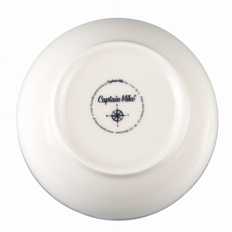 miseczka, miska, do zupy, do sałatek, ceramiczna, biało-granatowa