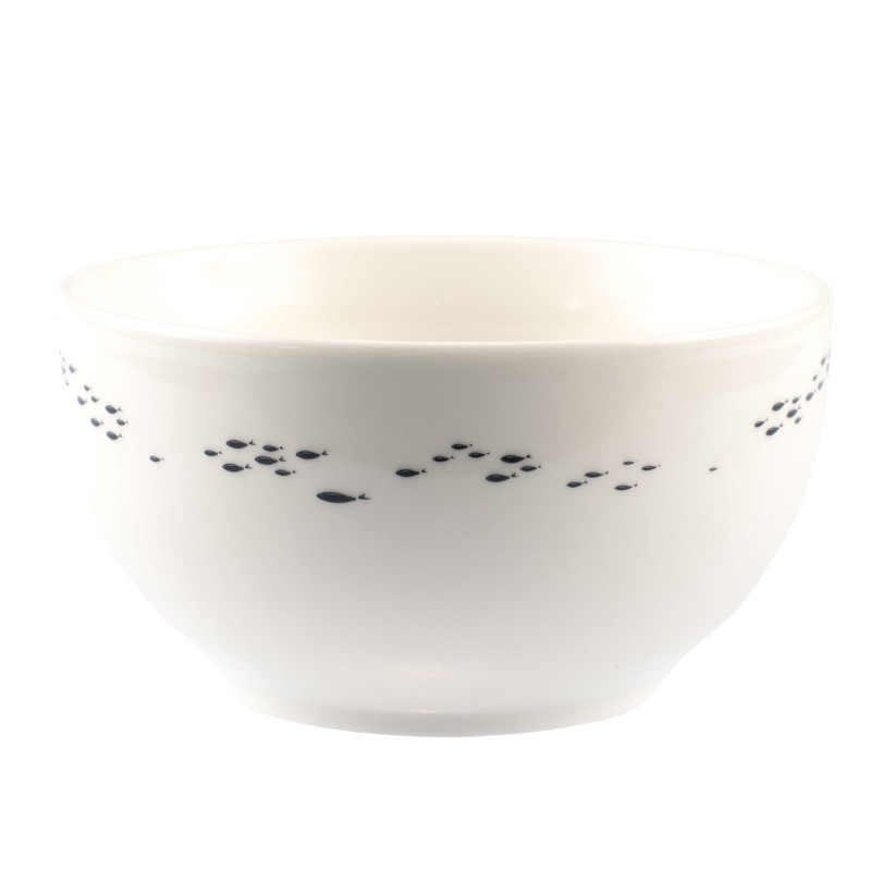 Miseczka salaterka, ceramiczna biała morska wieloryb