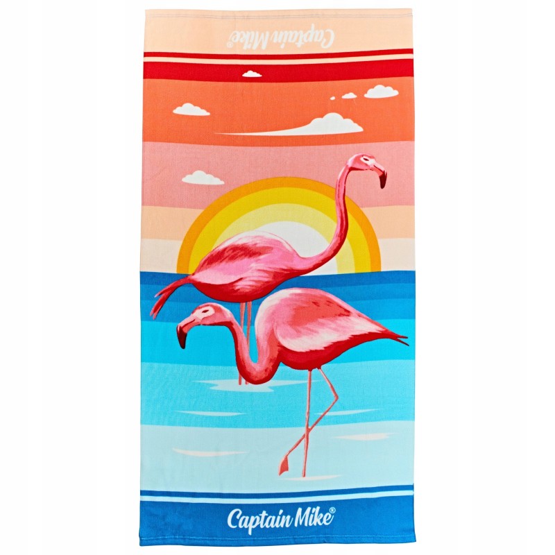 Szybkoschnący ręcznik plażowy flamingi