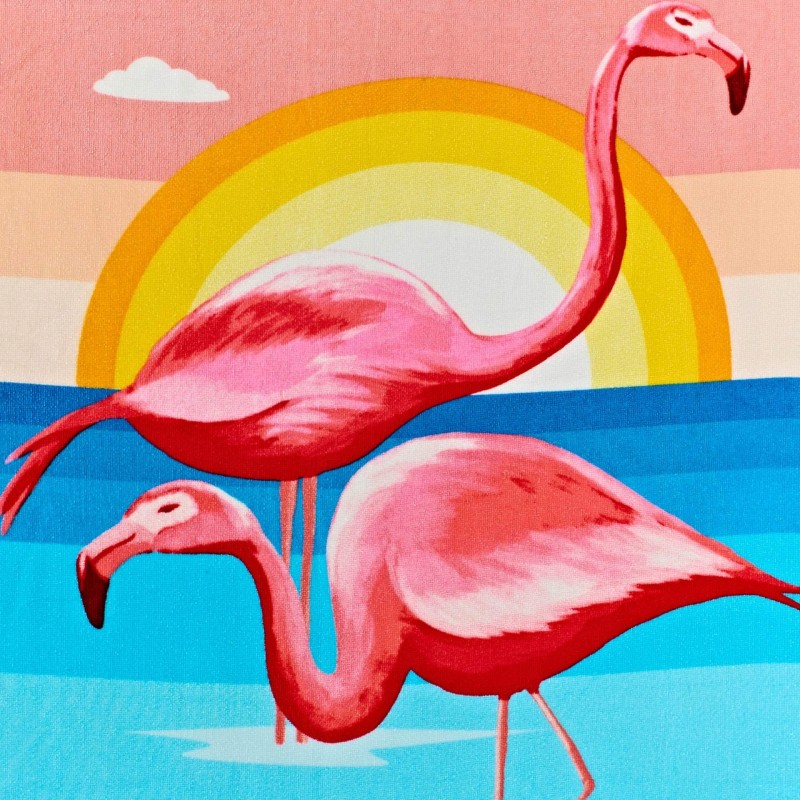 Wzór flaming, flamingi