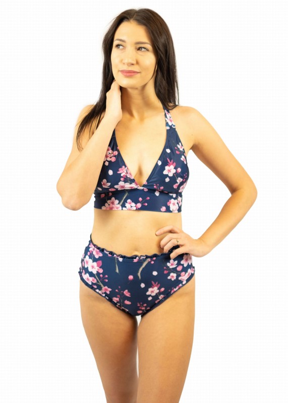 Strój kąpielowy damski, bikini, wysoki stan