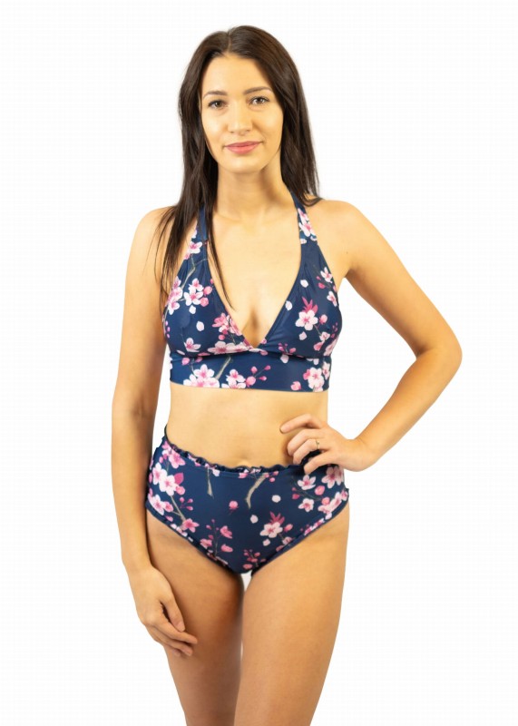 Strój kąpielowy damski, bikini, wysoki stan