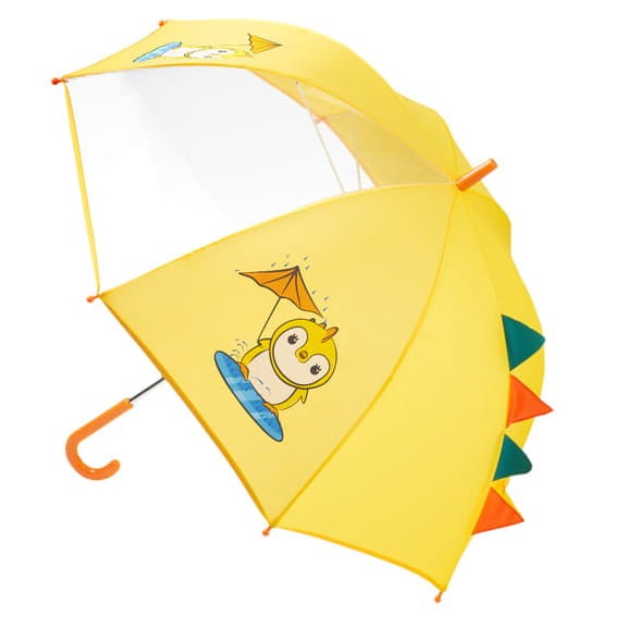 Parasol dziecięcy żółty KUBUŚ  Kraina Pingwina