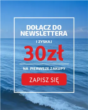 Dołącz do newslettera Captain Mike i zyskaj 30zł na pierwsze zakupy w naszym sklepie internetowym. Obraz przedstawia zaproszenie do subskrypcji, na tle morskiego krajobrazu, zachęcające do skorzystania z promocji. Otrzymaj zniżkę i bądź na bieżąco z nowościami oraz promocjami.